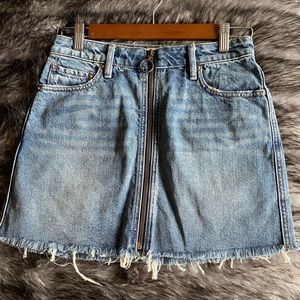 Free People Zip Up Skirt